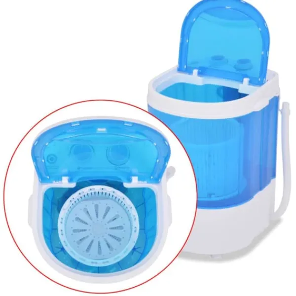vidaXL Vaskemaskiner>mini-vaskemaskine enkelttromle 2,6 kg - Vaskemaskiner