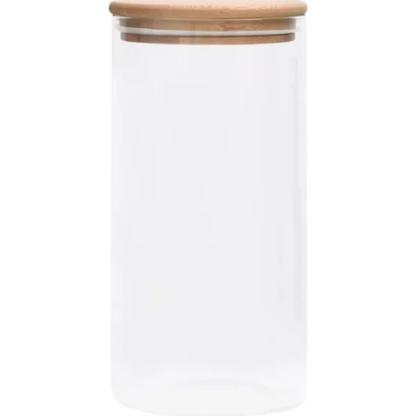 vidaXL opbevaringsglas med bambuslåg 4 stk. 1200 ml - Kagedåser Outlet