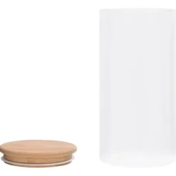 vidaXL opbevaringsglas med bambuslåg 4 stk. 1200 ml - Kagedåser Outlet