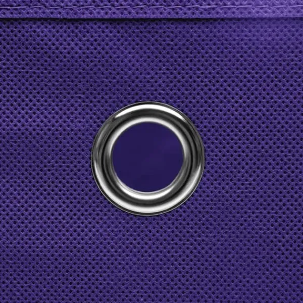 vidaXL opbevaringskasser med låg 10 stk. 28x28x28 cm lilla - Opbevaringskasser Best