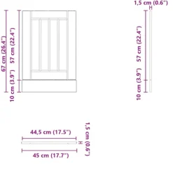vidaXL opvaskemaskinepanel Lucca konstrueret træ hvid Hot