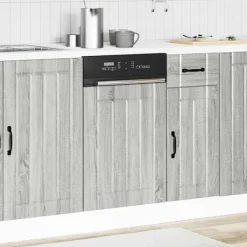 vidaXL opvaskemaskinepanel Lucca konstrueret træ grå sonoma Online