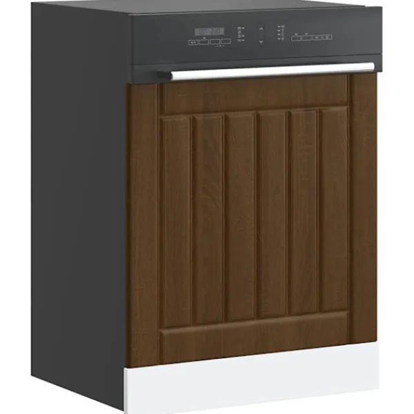 vidaXL opvaskemaskinepanel Lucca konstrueret træ brun egetræ Clearance