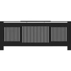 vidaXL radiatorskjuler 205 cm MDF sort - Radiatorer – tilbehør New