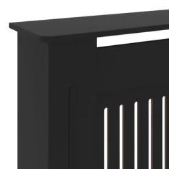 vidaXL radiatorskjuler 205 cm MDF sort - Radiatorer – tilbehør New