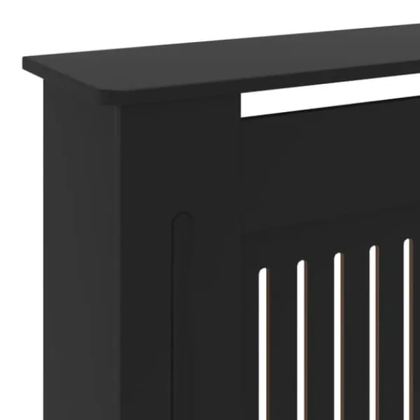 vidaXL radiatorskjuler 205 cm MDF sort - Radiatorer – tilbehør New