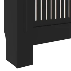 vidaXL radiatorskjuler 205 cm MDF sort - Radiatorer – tilbehør New