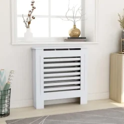 vidaXL Radiatorer>radiatorskjuler 78 cm MDF hvid - Radiatorer – tilbehør