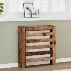 vidaXL Radiatorer>radiatorskjuler 78x20x82 cm konstrueret træ antikt træ