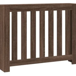 vidaXL radiatorskjuler 104x20x82 cm konstrueret træ brun egetræ Sale
