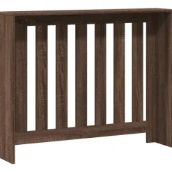 vidaXL radiatorskjuler 104x20x82 cm konstrueret træ brun egetræ Sale
