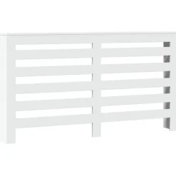 vidaXL Radiatorer>radiatorskjuler 149x20x82 cm konstrueret træ hvid