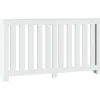 vidaXL Radiatorer>radiatorskjuler 149x20x82 cm konstrueret træ hvid