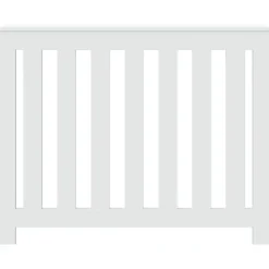 vidaXL radiatorskjuler 104x20x82 cm konstrueret træ hvid Online
