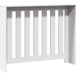 vidaXL radiatorskjuler 104x20x82 cm konstrueret træ hvid Online