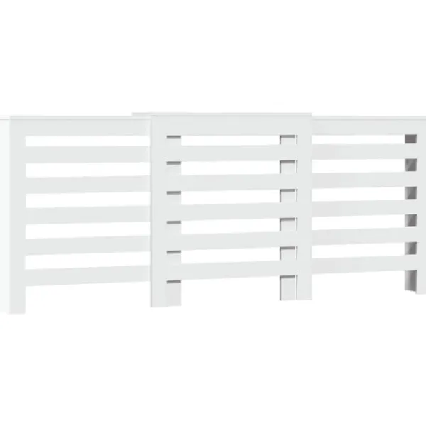 vidaXL radiatorskjuler 205x21,5x83,5 cm konstrueret træ hvid Sale
