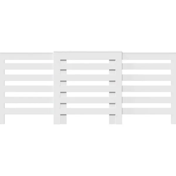 vidaXL radiatorskjuler 205x21,5x83,5 cm konstrueret træ hvid Sale