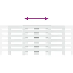 vidaXL radiatorskjuler 205x21,5x83,5 cm konstrueret træ hvid Sale