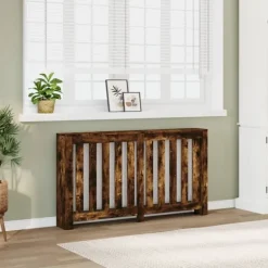 vidaXL Radiatorer>radiatorskjuler 149x20x82 cm konstrueret træ røget egetræsfarve