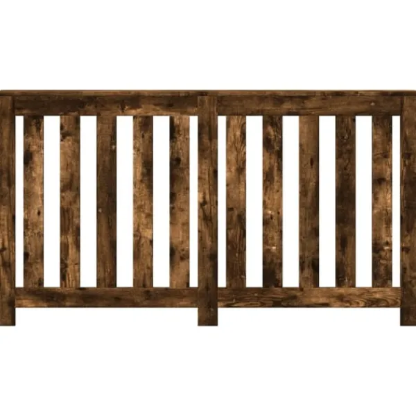 vidaXL Radiatorer>radiatorskjuler 149x20x82 cm konstrueret træ røget egetræsfarve