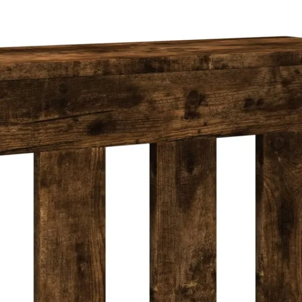 vidaXL Radiatorer>radiatorskjuler 149x20x82 cm konstrueret træ røget egetræsfarve