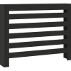 vidaXL radiatorskjuler 104x20x82 cm konstrueret træ sort New