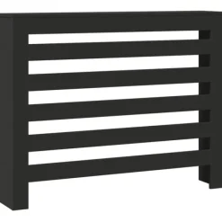 vidaXL radiatorskjuler 104x20x82 cm konstrueret træ sort New