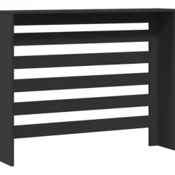 vidaXL radiatorskjuler 104x20x82 cm konstrueret træ sort New