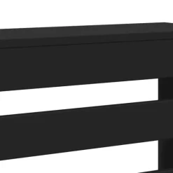 vidaXL radiatorskjuler 104x20x82 cm konstrueret træ sort New