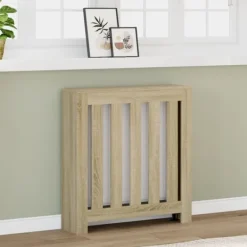vidaXL radiatorskjuler 78x20x82 cm konstrueret træ sonoma-eg Best