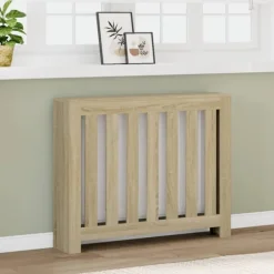 vidaXL radiatorskjuler 104x20x82 cm konstrueret træ sonoma-eg Hot