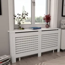 vidaXL radiatorskjulere 2 stk. 172 x 19 x 81,5 cm MDF hvid - Radiatorer – tilbehør Best