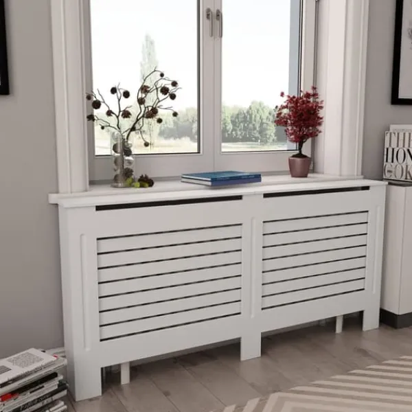 vidaXL radiatorskjulere 2 stk. 172 x 19 x 81,5 cm MDF hvid - Radiatorer – tilbehør Best