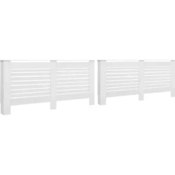 vidaXL radiatorskjulere 2 stk. 172 x 19 x 81,5 cm MDF hvid - Radiatorer – tilbehør Best