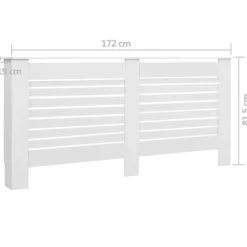 vidaXL radiatorskjulere 2 stk. 172 x 19 x 81,5 cm MDF hvid - Radiatorer – tilbehør Best