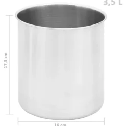 vidaXL saucedispenser 3,5 l rustfrit stål - Krydderibeholdere