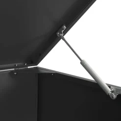 vidaXL skraldespandsskjuler 414x79x117 cm 6 rum stål sort Hot