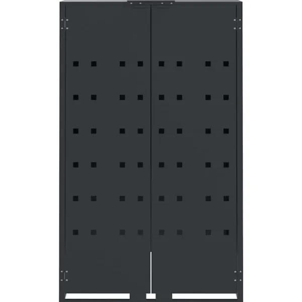 vidaXL Tilbehør Til Affaldshåndtering>skraldespandsskjuler 69x79x117 cm 1 rum stål antracitgrå