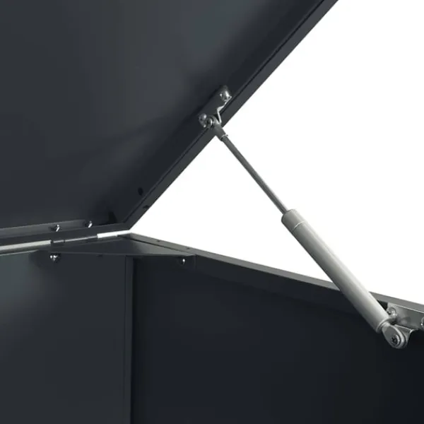 vidaXL Tilbehør Til Affaldshåndtering>skraldespandsskjuler 69x79x117 cm 1 rum stål antracitgrå