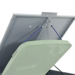 vidaXL skraldespandsskjuler 345x79x117 cm 5 rum stål grå Discount