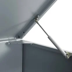 vidaXL skraldespandsskjuler 345x79x117 cm 5 rum stål grå Discount