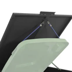 vidaXL skraldespandsskjuler 138x79x117 cm 2 rum stål sort Hot