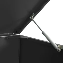 vidaXL skraldespandsskjuler 138x79x117 cm 2 rum stål sort Hot