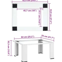 vidaXL sokkel til vaskemaskine hvid Best
