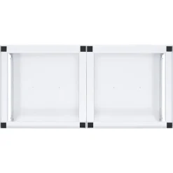 vidaXL sokkel til vaskemaskine og tørretumbler med udtrækshylder hvid