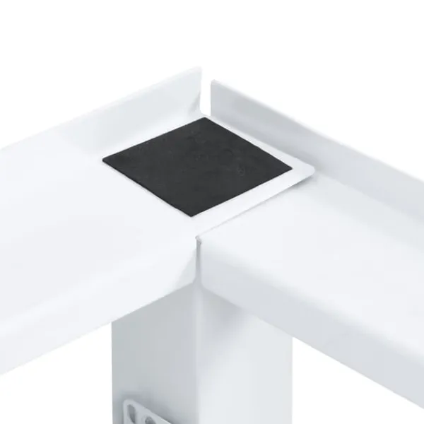 vidaXL sokkel til vaskemaskine og tørretumbler med udtrækshylder hvid