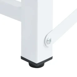 vidaXL sokkel til vaskemaskine og tørretumbler med udtrækshylder hvid