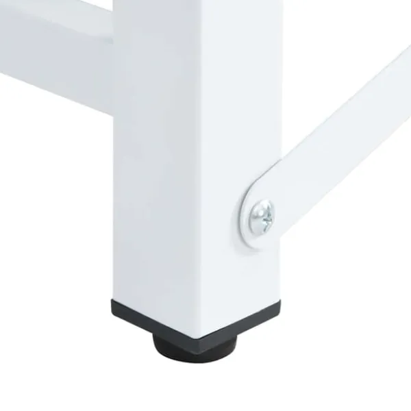 vidaXL sokkel til vaskemaskine og tørretumbler med udtrækshylder hvid