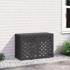 vidaXL Luftkonditionering>Sort Metal 90 x 40 x 60 cm Aircondition Dække Rektangulært