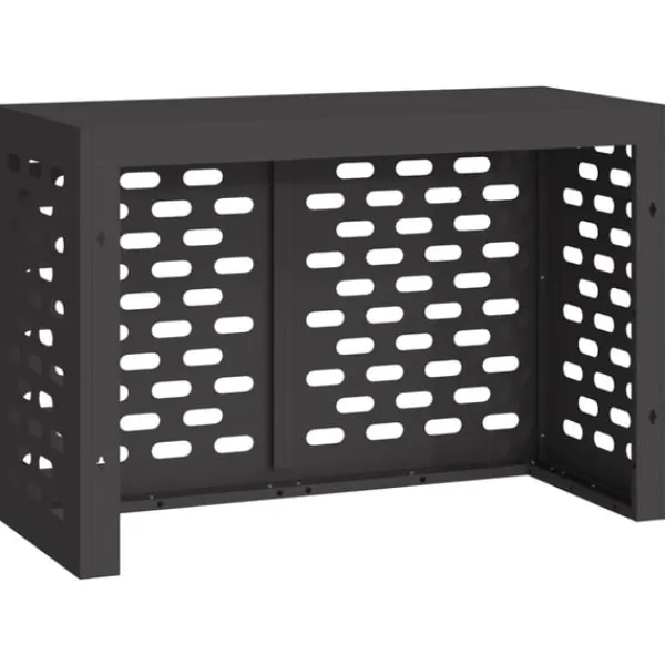 vidaXL Luftkonditionering>Sort Metal 90 x 40 x 60 cm Aircondition Dække Rektangulært